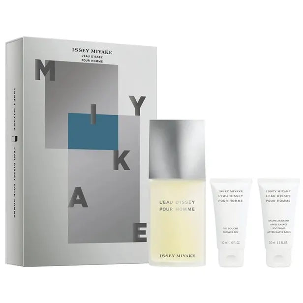 KIT Perfume Issey Miyake L'eau D'issey Pour Homme EDT + Gel de Banho + Pós Barba